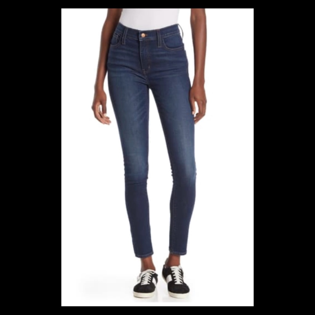 Nwt Madewell Magic Pocket 9" Mid-Rise Skinny Jeans